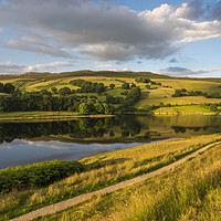Buy canvas prints of Ladybower reservoir in summer by Andrew Kearton
