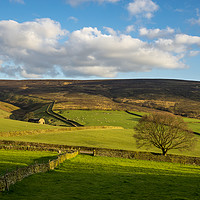 Buy canvas prints of Spring evening at Moorfield, Glossop, Derbyshire by Andrew Kearton