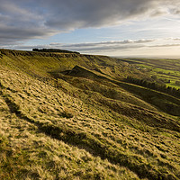 Buy canvas prints of Spring evening on Coombes edge by Andrew Kearton
