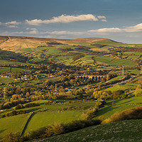 Buy canvas prints of Beautiful view from Eccles Pike, Derbyshire by Andrew Kearton