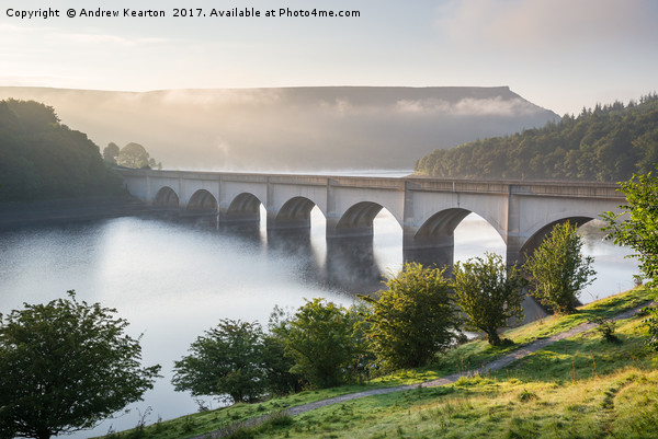 Ashopton viaduct, Ladybower reservoir Picture Board by Andrew Kearton