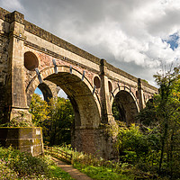 Buy canvas prints of Marple Viaduct, Peak Forest Canal by Andrew Kearton