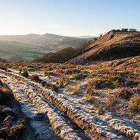 Buy canvas prints of Frosty morning in the hills of the Peak DIstrict by Andrew Kearton