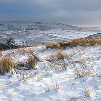 Buy canvas prints of Snowy morning in the Peak District by Andrew Kearton