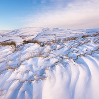 Buy canvas prints of Peak District snowdrifts by Andrew Kearton