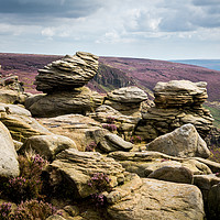 Buy canvas prints of Upper Tor, Kinder Scout, Peak District by Andrew Kearton