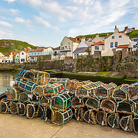 Buy canvas prints of Staithes harbour, North Yorkshire, England by Andrew Kearton