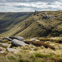Buy canvas prints of Seal Edge on Kinder Scout in the Peak District by Andrew Kearton