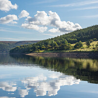 Buy canvas prints of Ladybower Reservoir reflections by Andrew Kearton