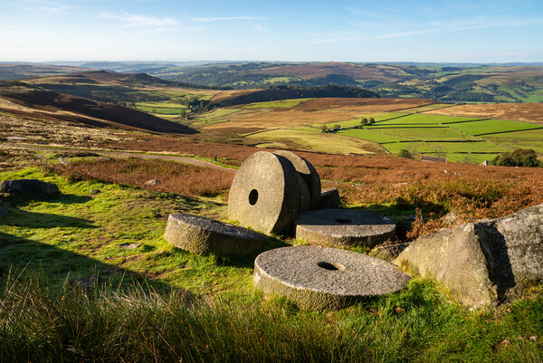 Millstones at Stanage Edge Picture Board by Andrew Kearton