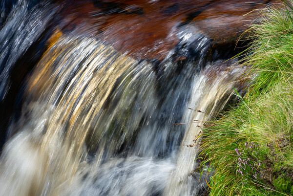 Clear water in a moorland stream Picture Board by Andrew Kearton