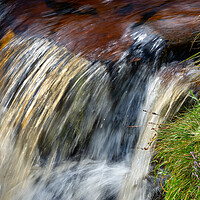 Buy canvas prints of Clear water in a moorland stream by Andrew Kearton