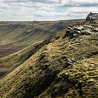 Buy canvas prints of Seal Edge, Kinder Scout, Derbyshire by Andrew Kearton