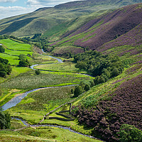 Buy canvas prints of Woodlands Valley, Peak District by Andrew Kearton