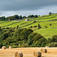 Buy canvas prints of Hay bales in the Yorkshire Dales by Andrew Kearton