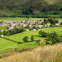 Buy canvas prints of Muker village, Swaledale, North Yorkshire by Andrew Kearton