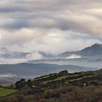 Buy canvas prints of Misty morning in Snowdonia by Andrew Kearton