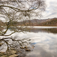 Buy canvas prints of Autumn at Llyn Dinas in Snowdonia by Andrew Kearton