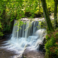 Buy canvas prints of Crackpot Falls, Swaledale, Yorkshire Dales by Andrew Kearton