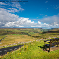 Buy canvas prints of View of Upper Swaledale from Buttertubs Pass, North Yorkshire by Andrew Kearton