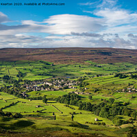 Buy canvas prints of The village of Reeth, Swaledale, North Yorkshire by Andrew Kearton