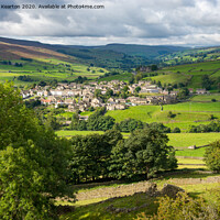 Buy canvas prints of Reeth, North Yorkshire, England by Andrew Kearton