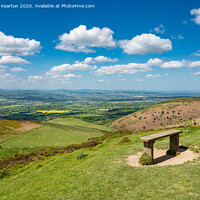 Buy canvas prints of The Vale of Clwyd on a beautiful spring day by Andrew Kearton