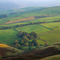 Buy canvas prints of Hillside in the English countryside in autumn by Andrew Kearton