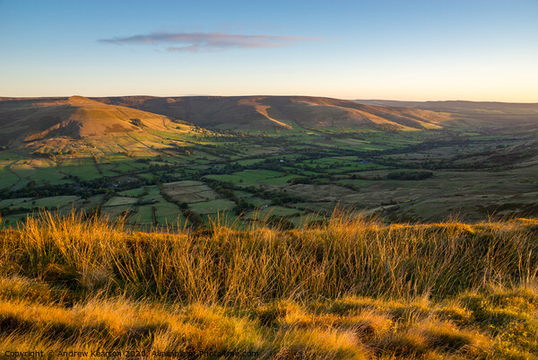 Vale of Edale, Peak District, Derbyshire Picture Board by Andrew Kearton