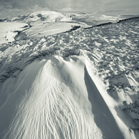 Buy canvas prints of Snowdrift near Kinder Scout in the Peak District by Andrew Kearton