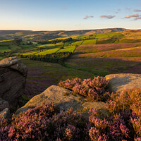 Buy canvas prints of The Worm Stones, Glossop, Derbyshire by Andrew Kearton