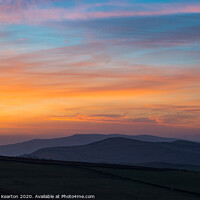 Buy canvas prints of Beautiful dawn over the hills of the High Peak, De by Andrew Kearton