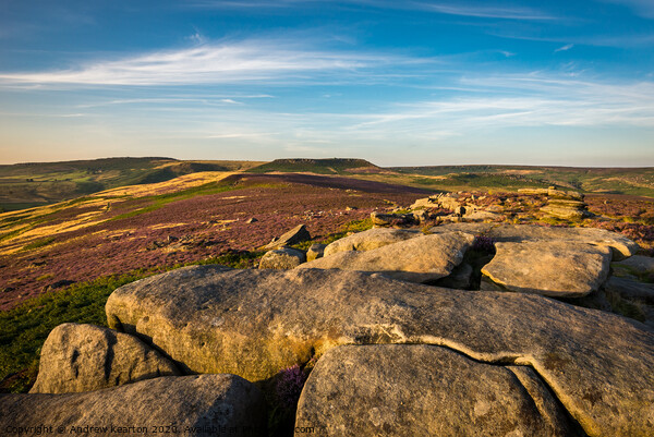 Over Owler Tor, Peak District Picture Board by Andrew Kearton