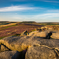 Buy canvas prints of Over Owler Tor, Peak District by Andrew Kearton
