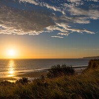 Buy canvas prints of Sunrise at Filey Bay, North Yorkshire by Andrew Kearton