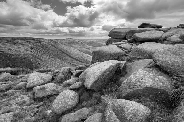 Crowden Tower, Kinder Scout, Peak District Picture Board by Andrew Kearton