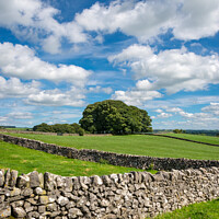 Buy canvas prints of Drystone walls in the Peak District by Andrew Kearton