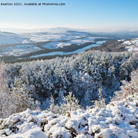 Buy canvas prints of Longdendale Valley in winter by Andrew Kearton
