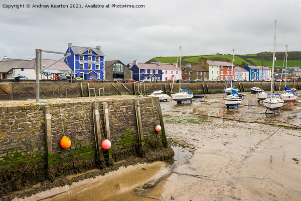 Aberaeron harbour, Wales Picture Board by Andrew Kearton