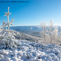Buy canvas prints of Snow in the Longdendale Valley, Derbyshire, England by Andrew Kearton
