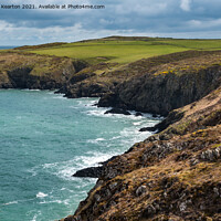 Buy canvas prints of Rugged coastline in North Pembrokeshire by Andrew Kearton