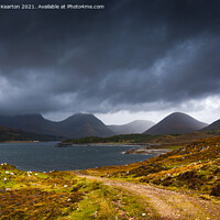 Buy canvas prints of Loch Slapin, Isle of Skye on a moody autumn day by Andrew Kearton
