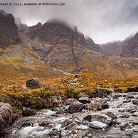 Buy canvas prints of Mountainous scenery on the Isle of Skye, Scottish highlands by Andrew Kearton