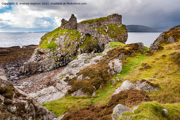 Dunscaith Castle, Isle of Skye, Scotland Picture Board by Andrew Kearton