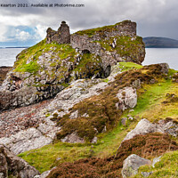 Buy canvas prints of Dunscaith Castle, Isle of Skye, Scotland by Andrew Kearton