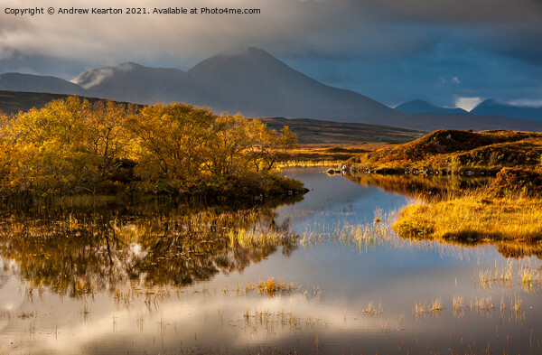 Lochain Dubha and the Red Hills, Isle of Skye Picture Board by Andrew Kearton
