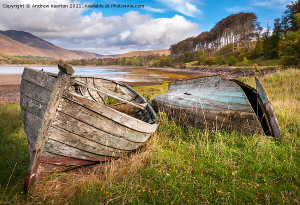 Old boats at Applecross, Scotland Picture Board by Andrew Kearton