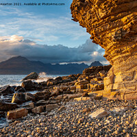 Buy canvas prints of Elgol beach and the Cuillins, Isle of Skye, Scotla by Andrew Kearton