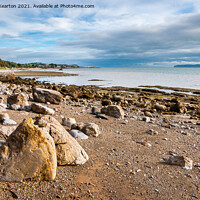 Buy canvas prints of Lleiniog beach, Menai Strait, Anglesey by Andrew Kearton