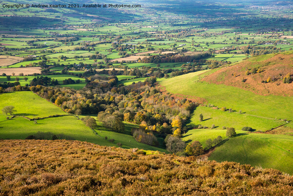 Vale of Clwyd in autumn Picture Board by Andrew Kearton